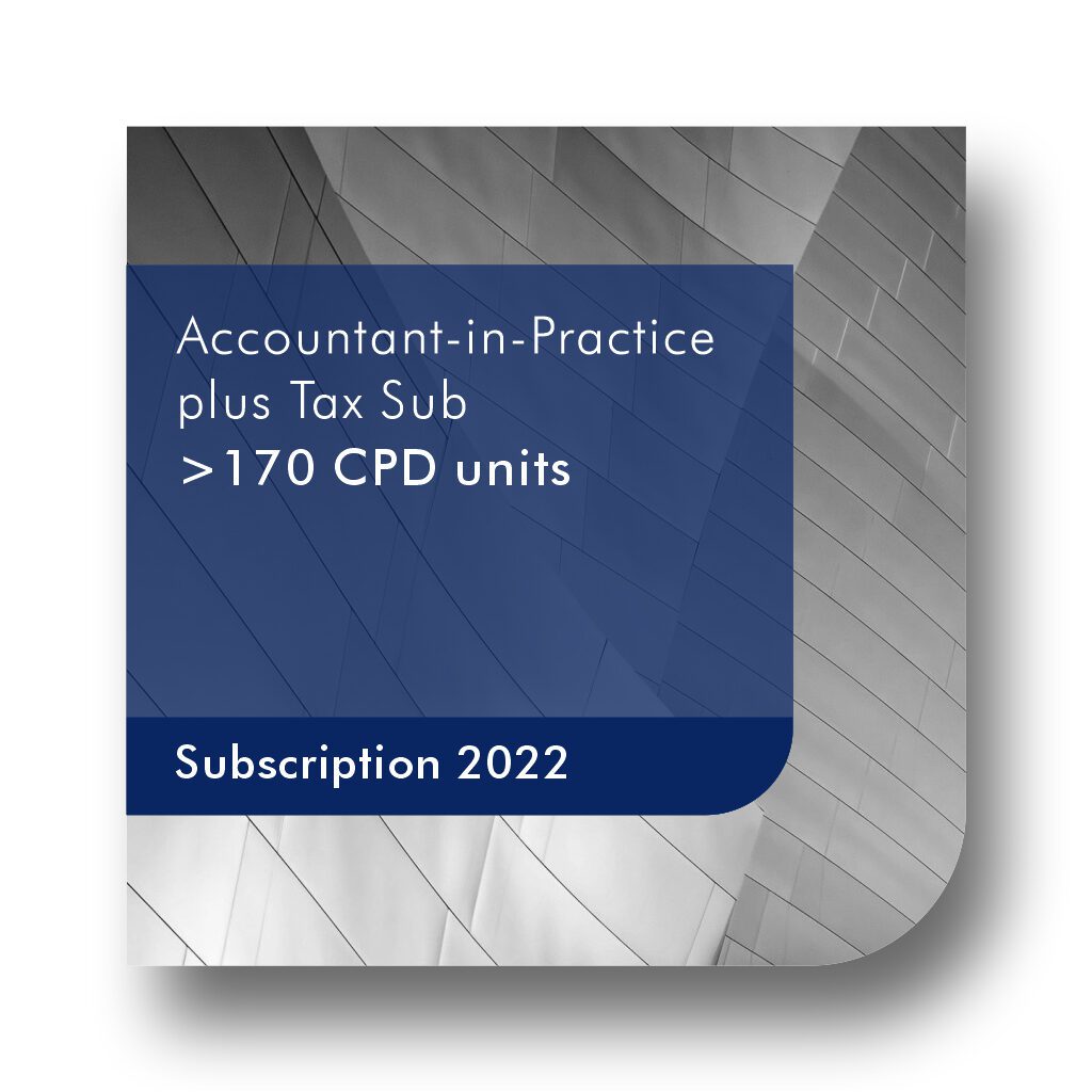 Accountant-in-Practice Plus Tax CPD Sub 2022
