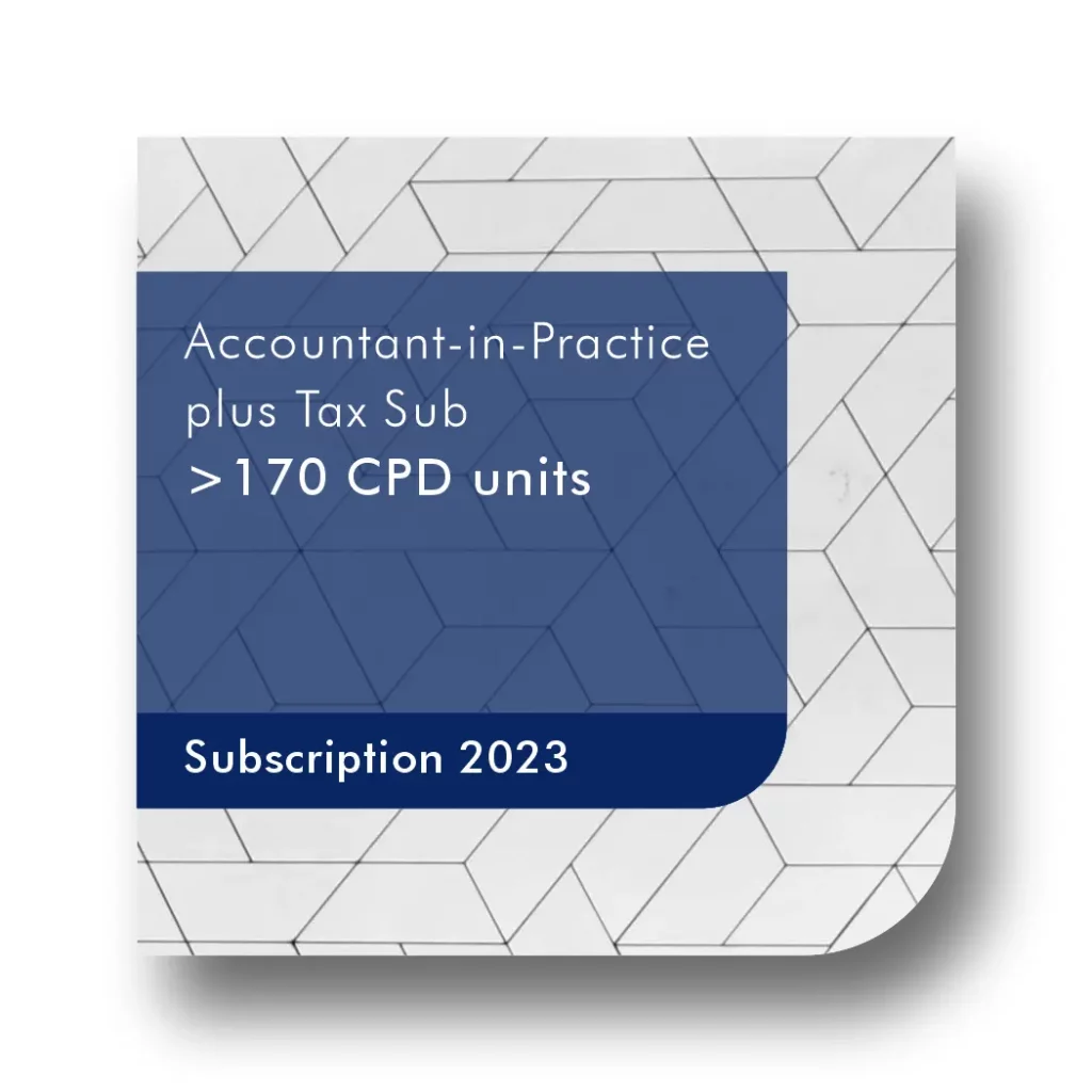 Accountant-in-Practice Plus Tax CPD Sub 2023