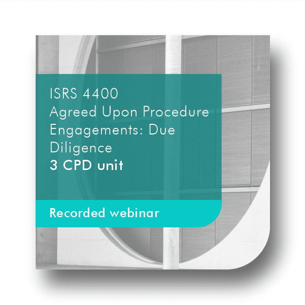 Agreed Upon Procedures Engagements (ISRS 4400): Due Diligence 2023 ...