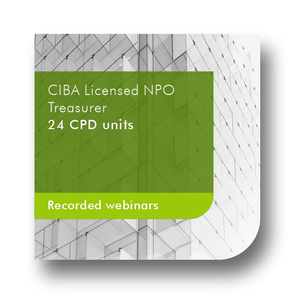 CIBA Licensed NPO Treasurer